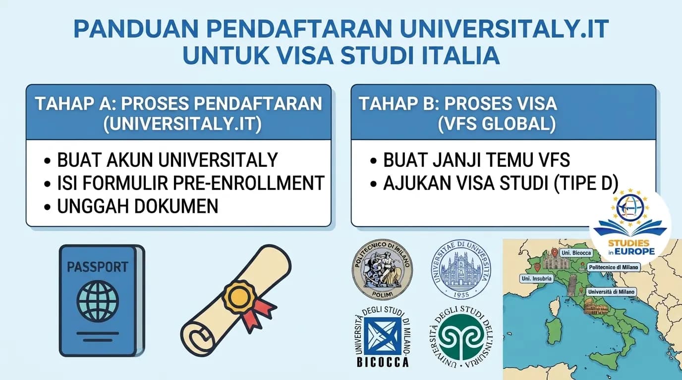 Panduan Pendaftaran Universitas Italia Lewat Portal Universitaly